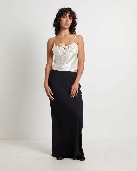 Ruby Romantic Slip Top in Ivory IVORY