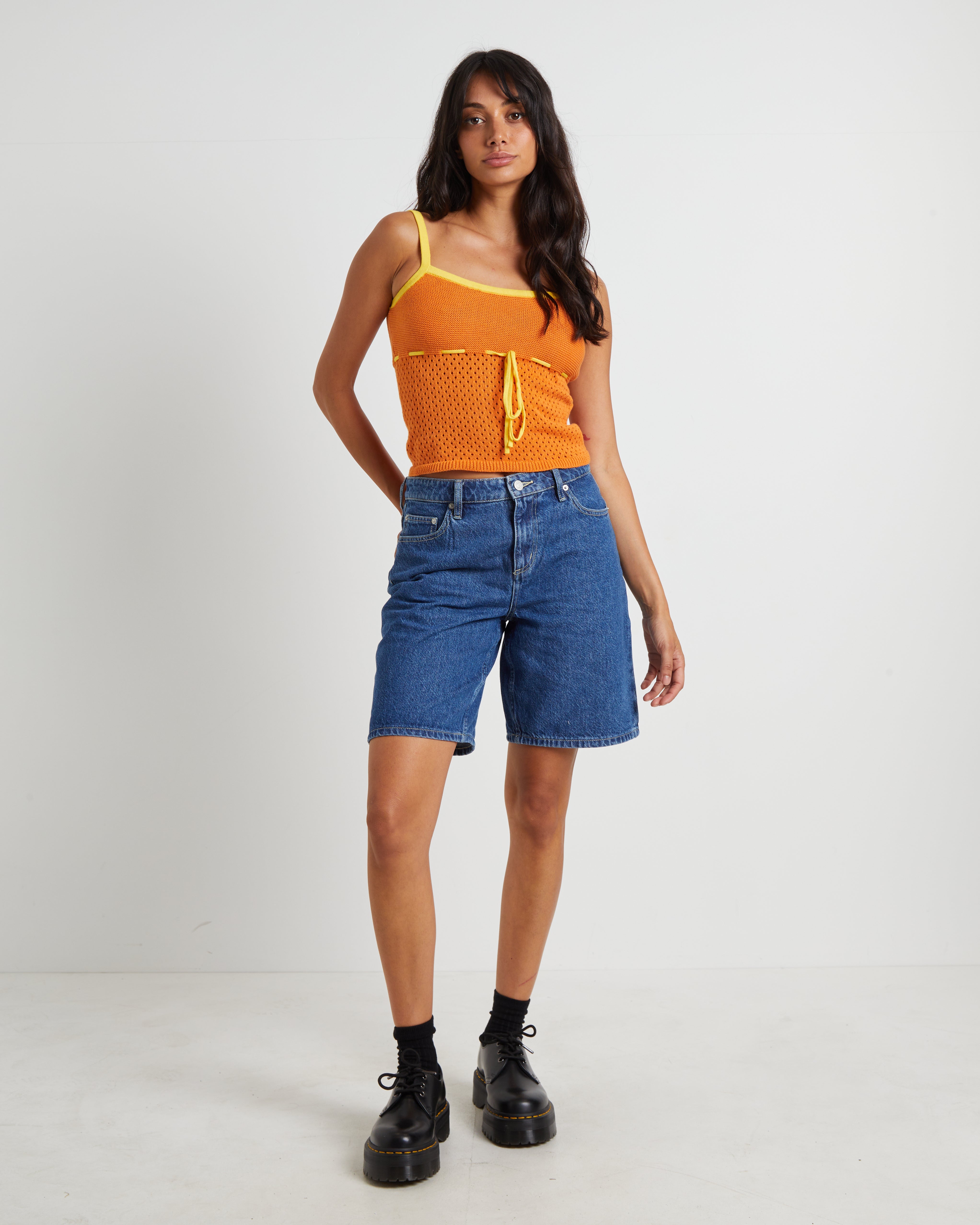 90s Mid Baggy Denim Shorts in Bronx Blue – General Pants Co.