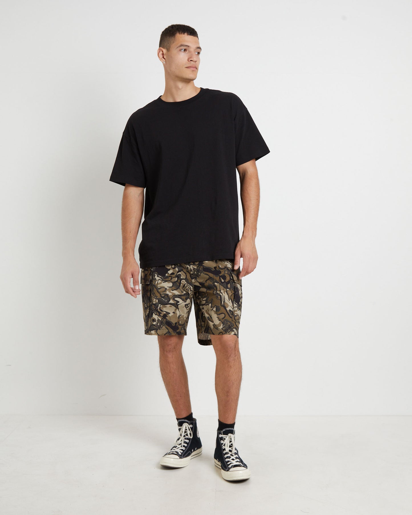 Surplus Cargo Shorts in Camo Print