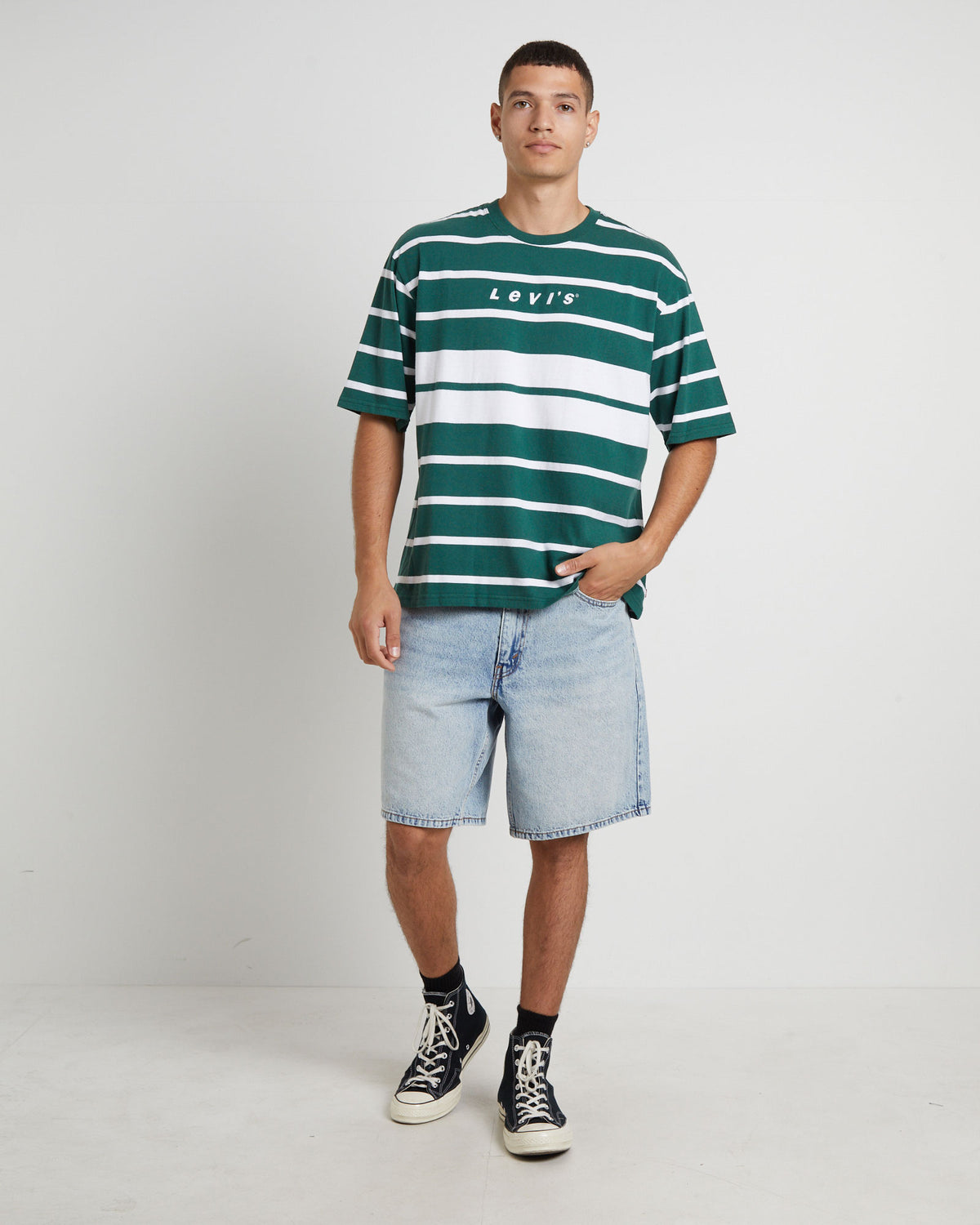 Half Sleeve T-Shirt in Hunter Green GREEN