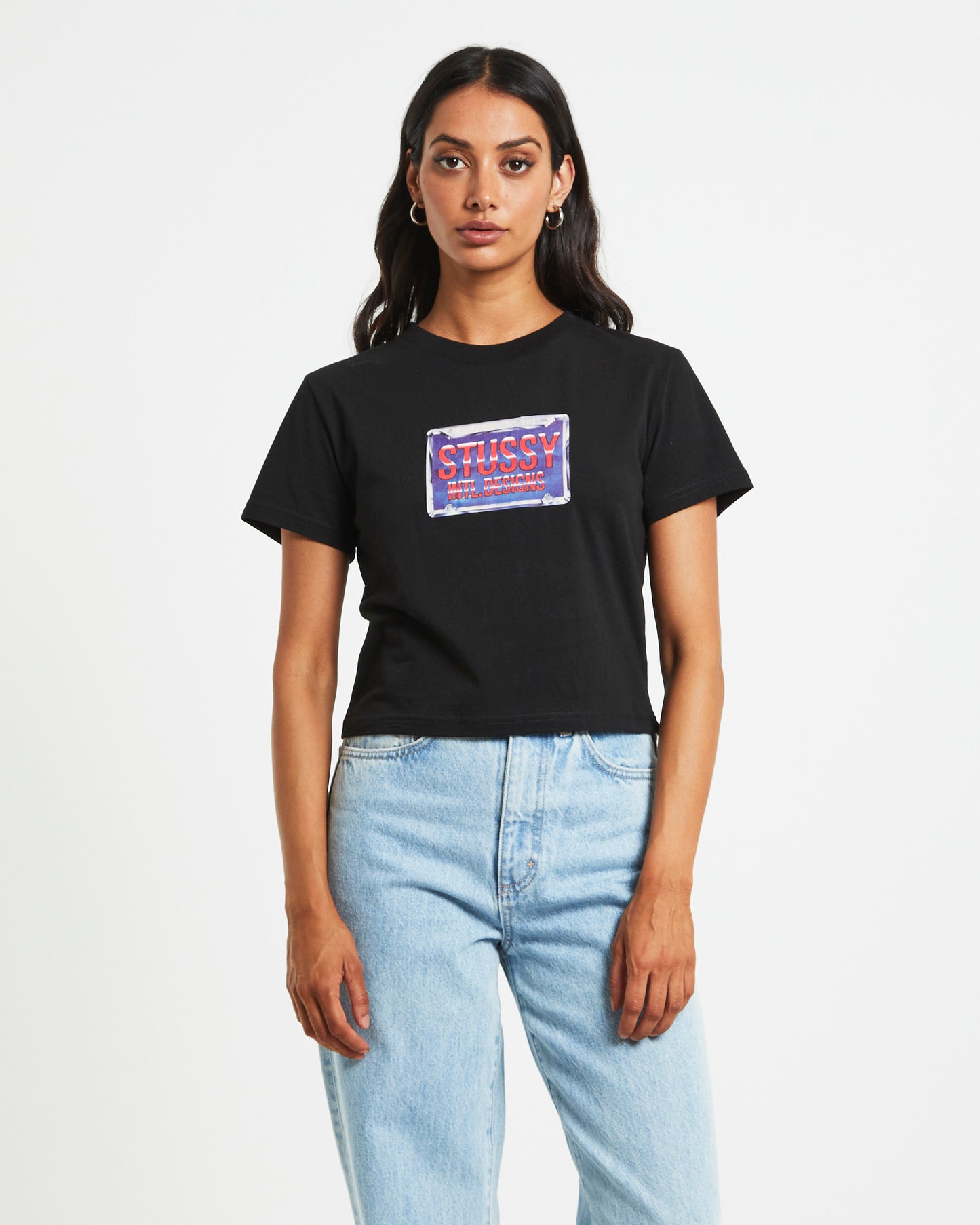 Plates Slim Tee in Black