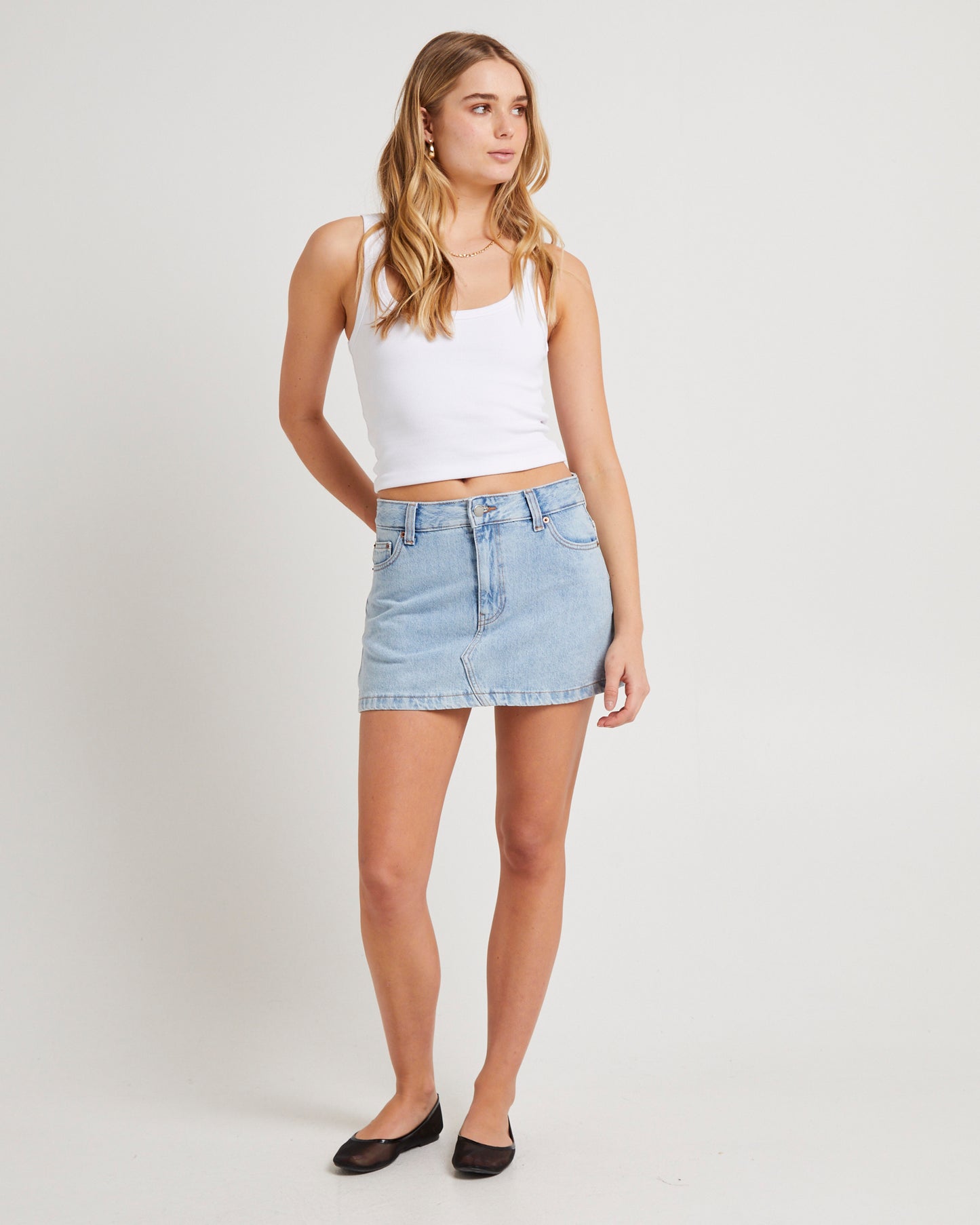 Ziggy Mid Denim Skirt