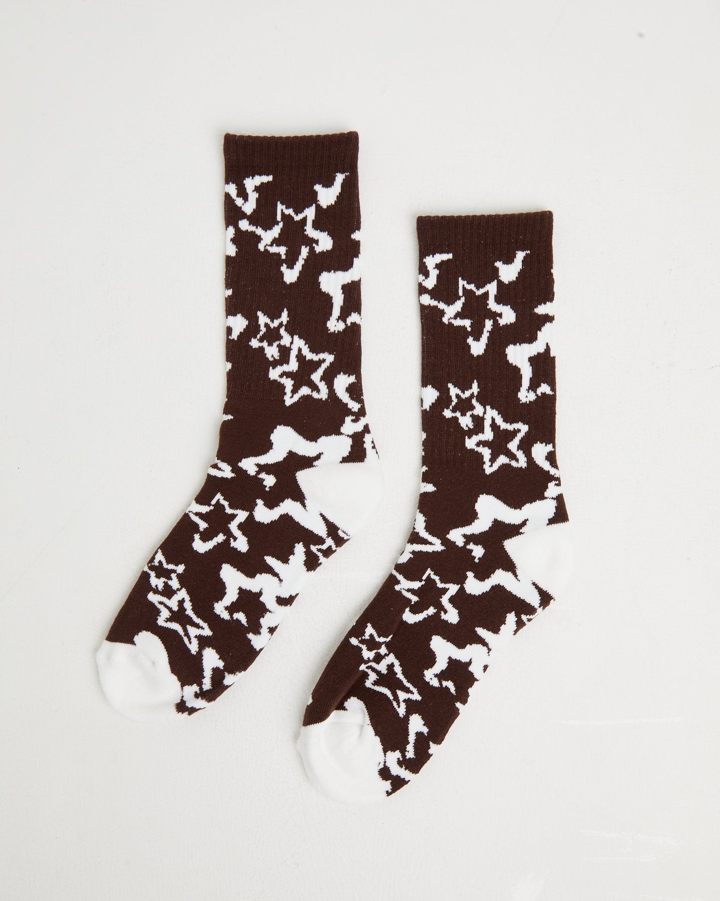 Bleached Star Socks 2 Pack in Multi