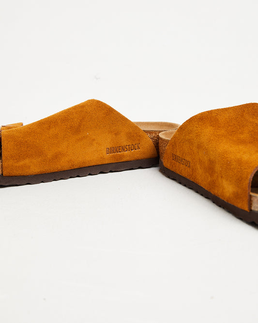 Zurich Regular Leather Suede Sandals in Mink MINK