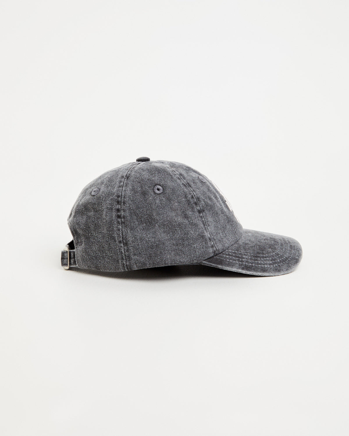 Stone Wash Baseball Cap in Washed Charcoal GREY