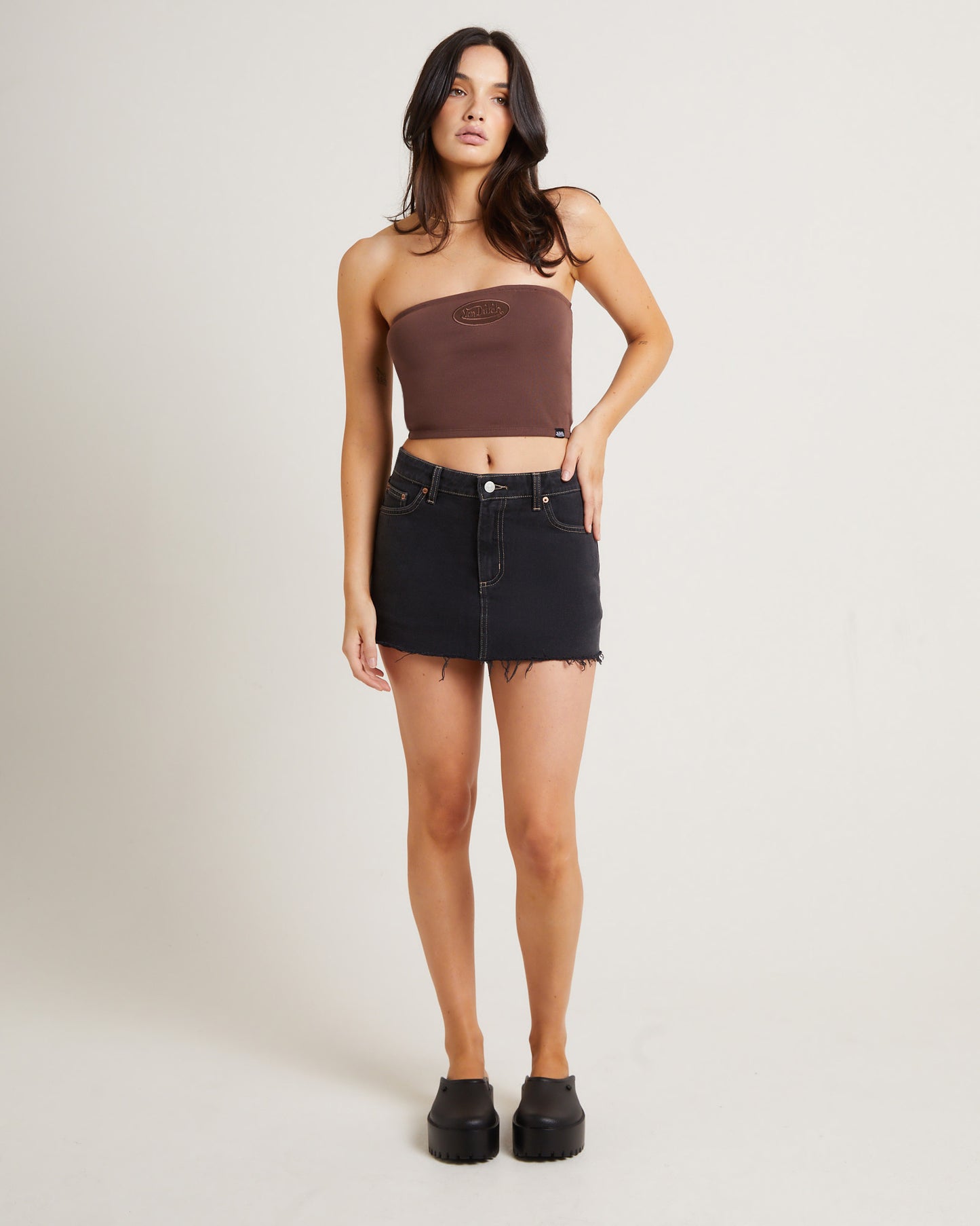 Yardage Bandeau Top in Brown