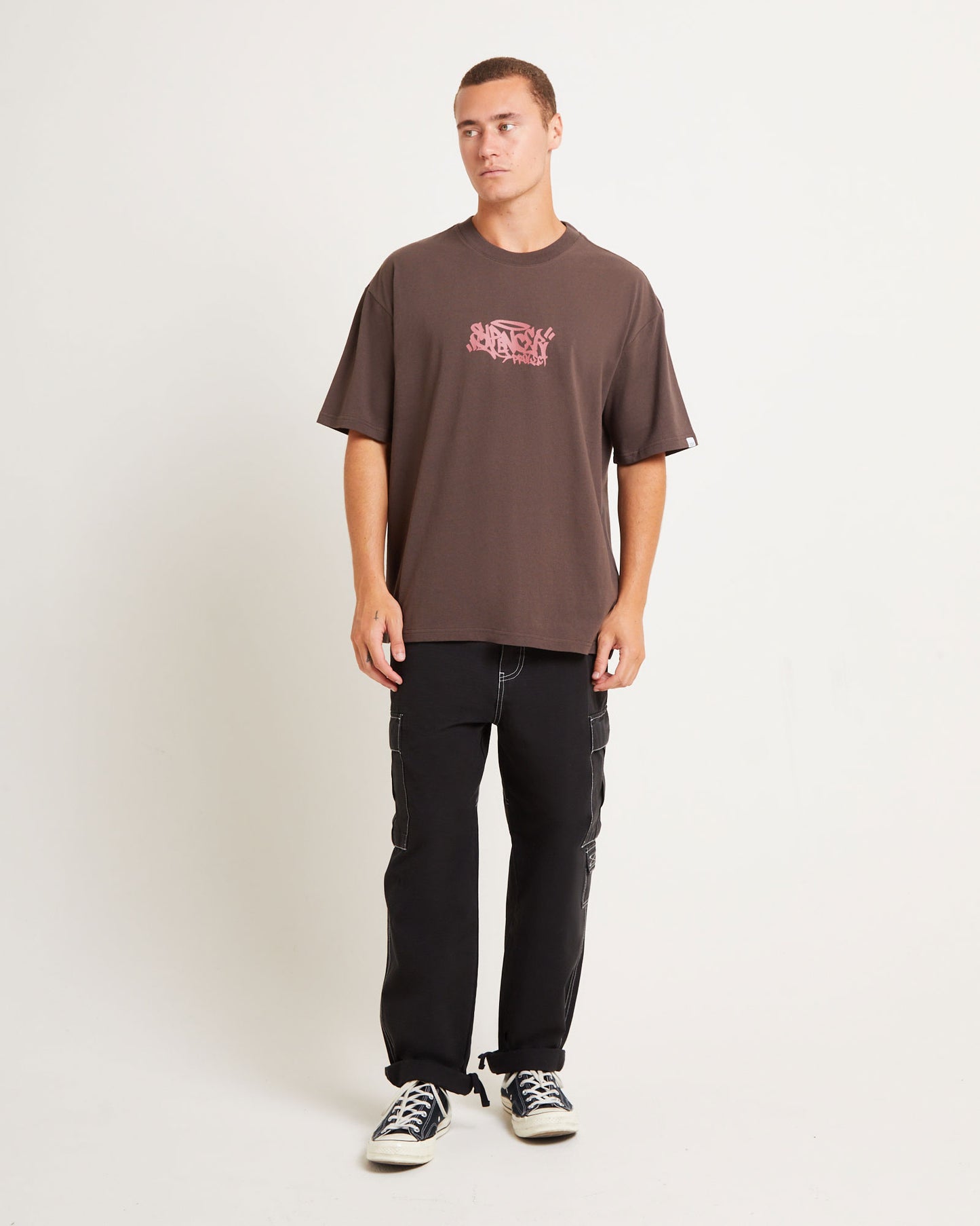 Gaffer Surplus Short Sleeve T-Shirt in Brown