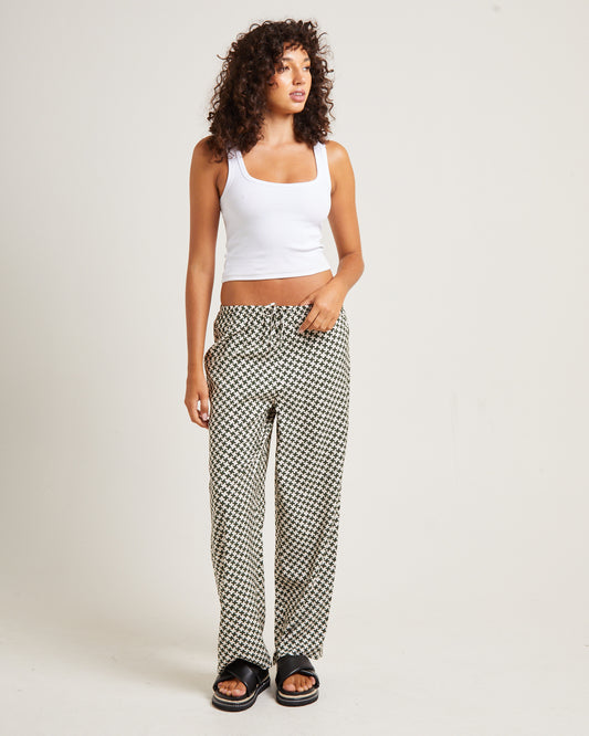 Minnie Crepe Pants Olive OLIVE