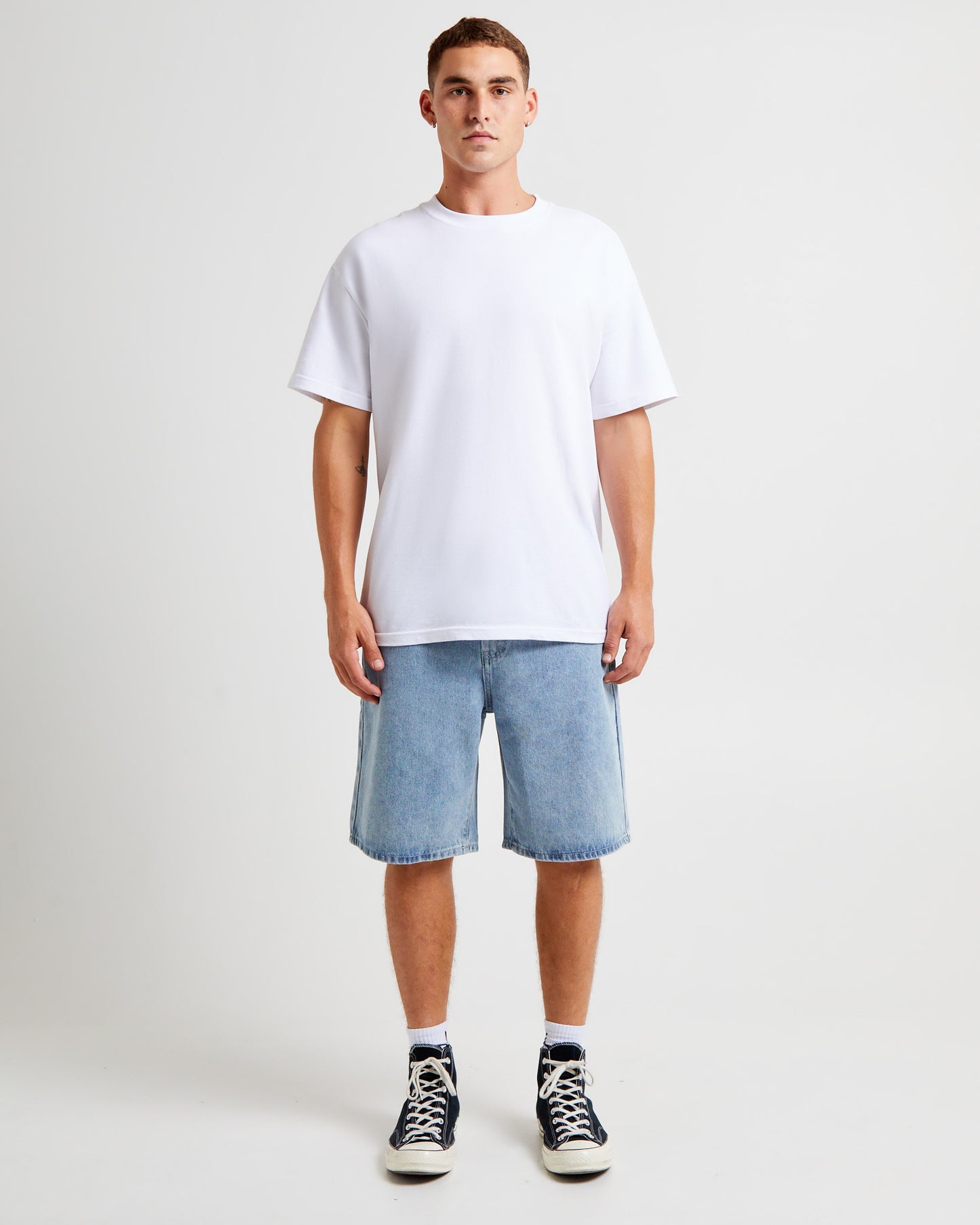 Big Ol Denim Shorts Light Blue