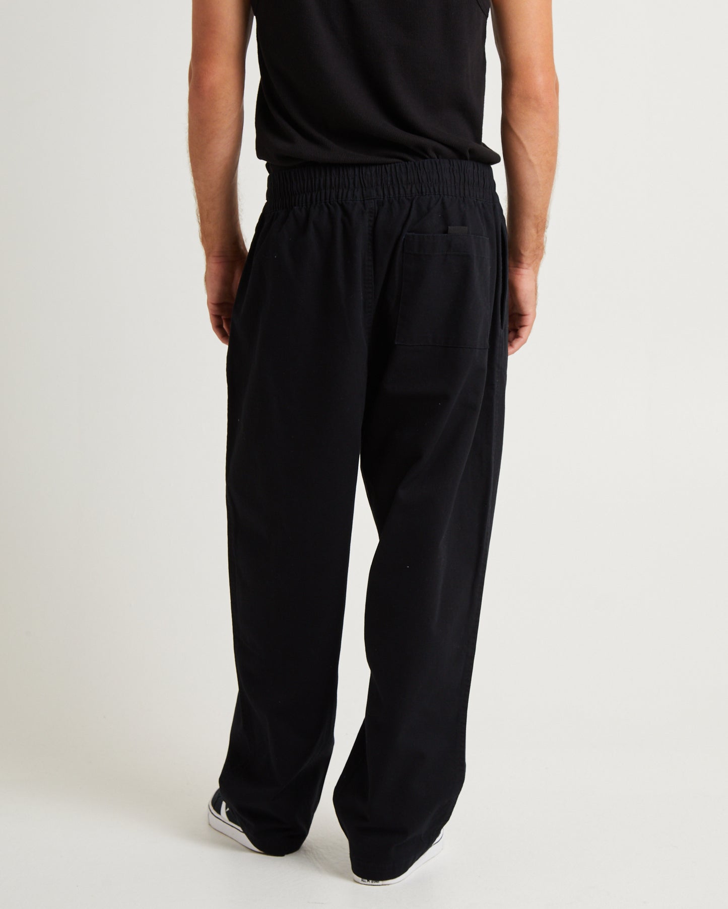 Ninety Eights Recycled Elastic Waist Pants Black