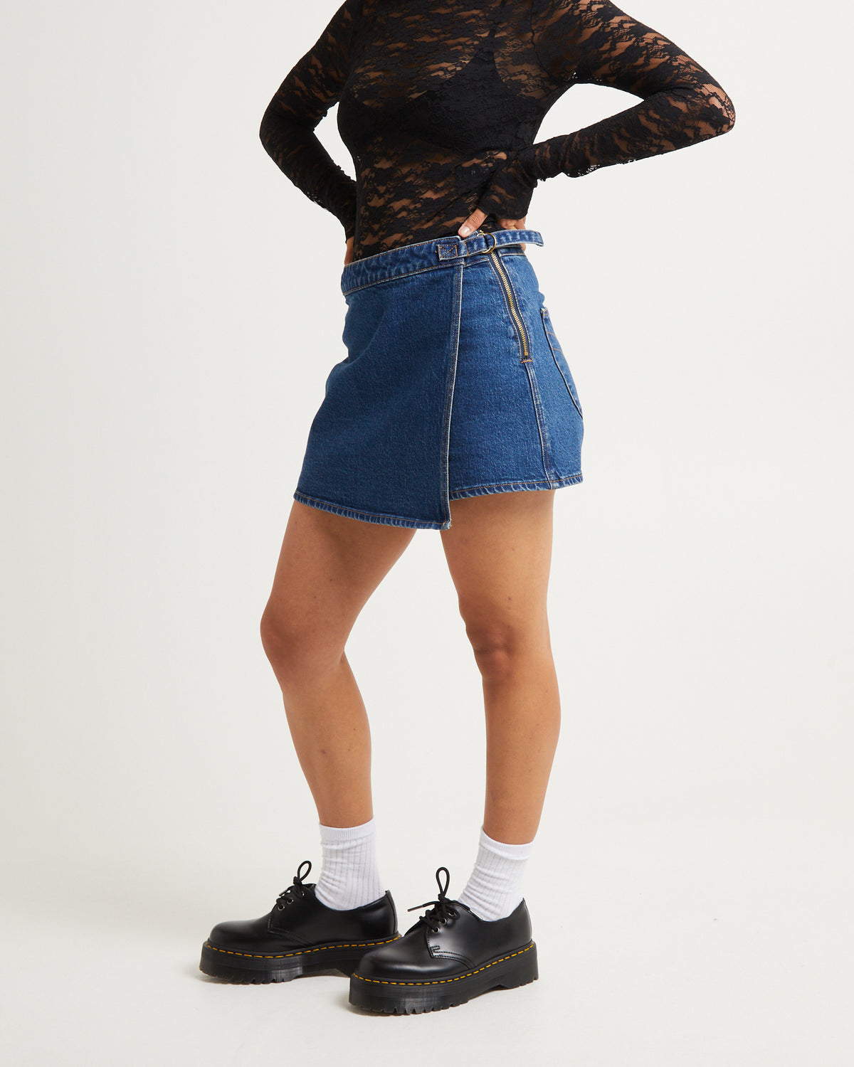 Denim Skort Eco Ruby