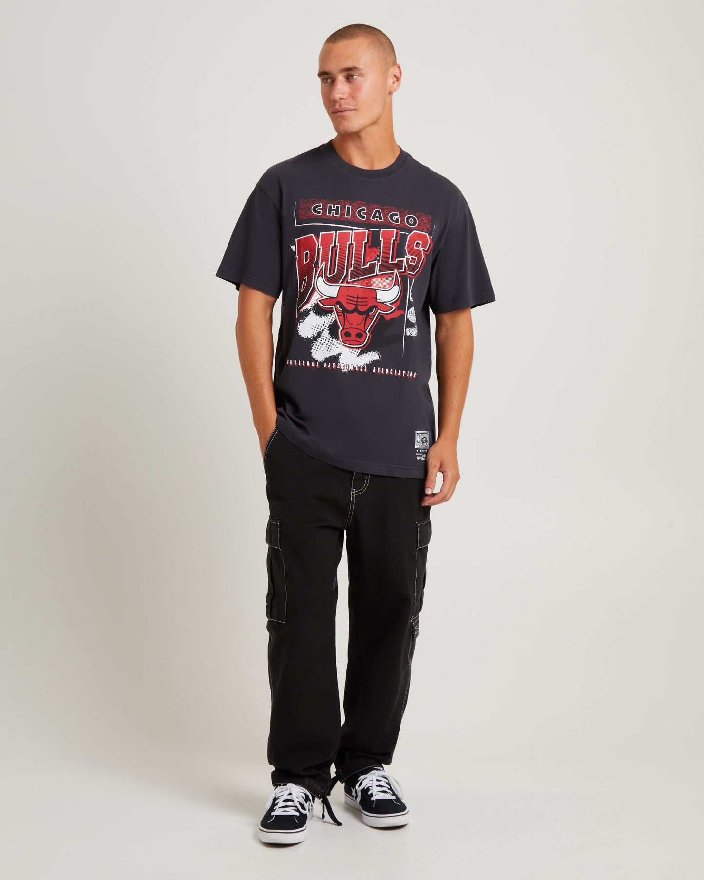 Brush Off 2.0 Bulls Short Sleeve T-Shirt Faded Black