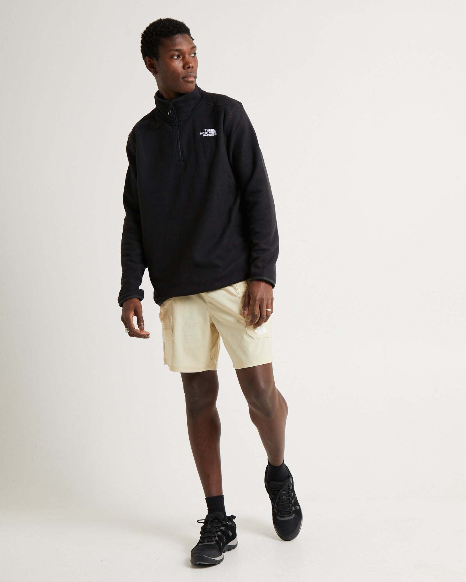 100 Glacier 1/4 Zip Jumper Black – General Pants Co.
