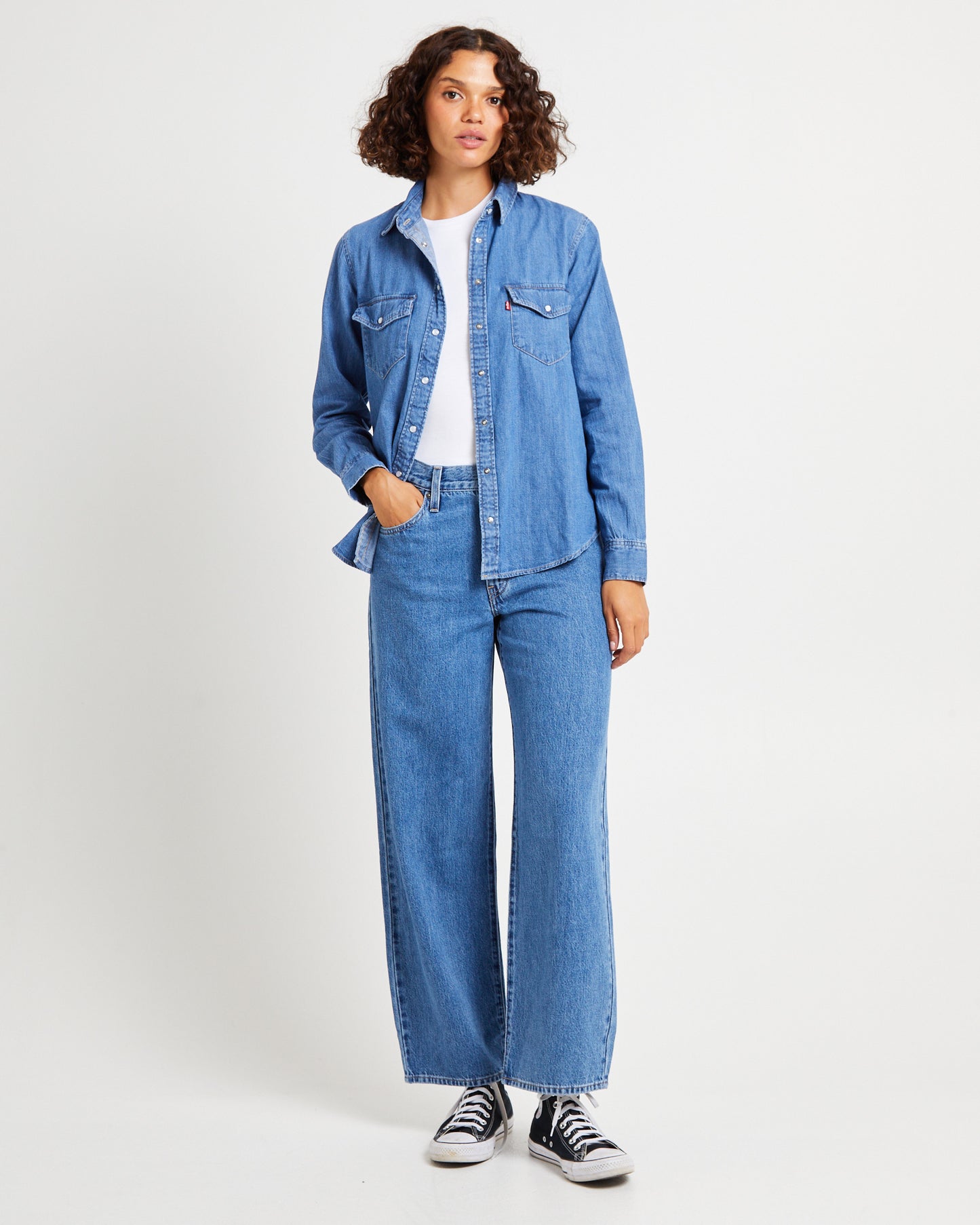 Iconic Western Long Sleeve Denim Shirt