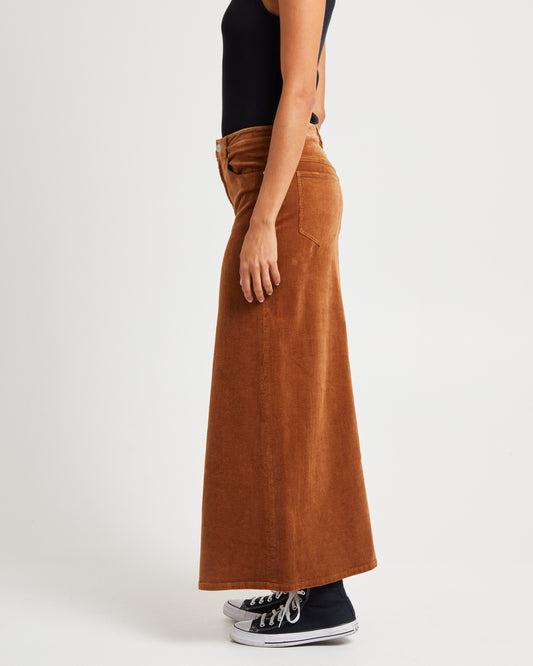 Repair Maxi Skirt Caramel Cord CARAMEL CORD