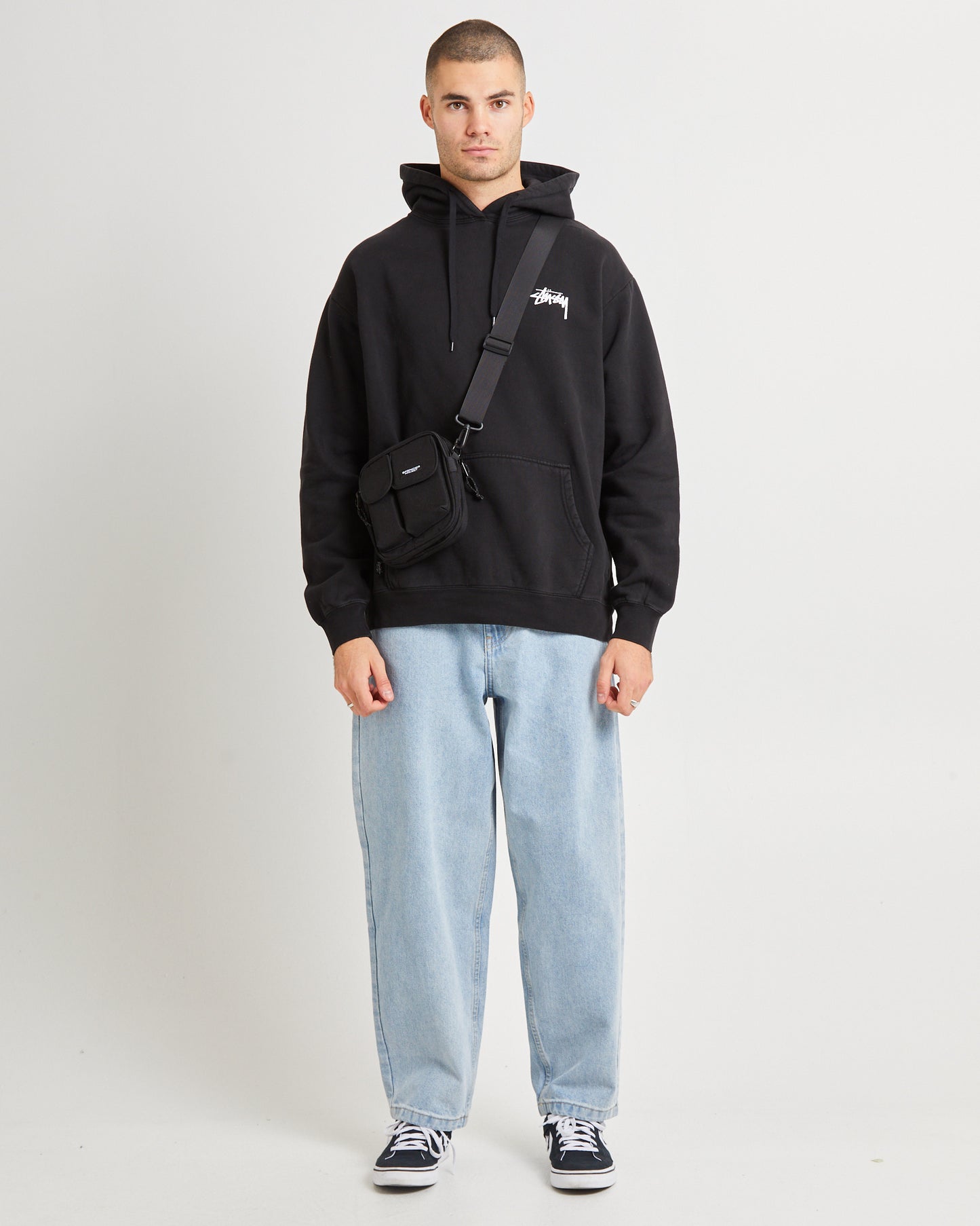 Fuzzy Dice Fleece Hoodie Black