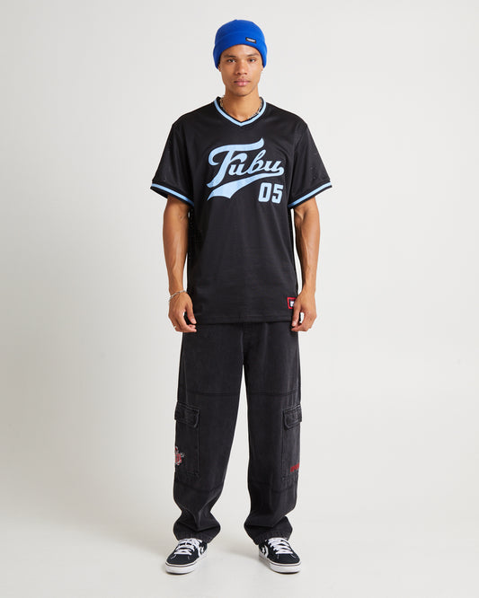 Varsity Mesh Short Sleeve T-Shirt Navy LIGHT NAVY