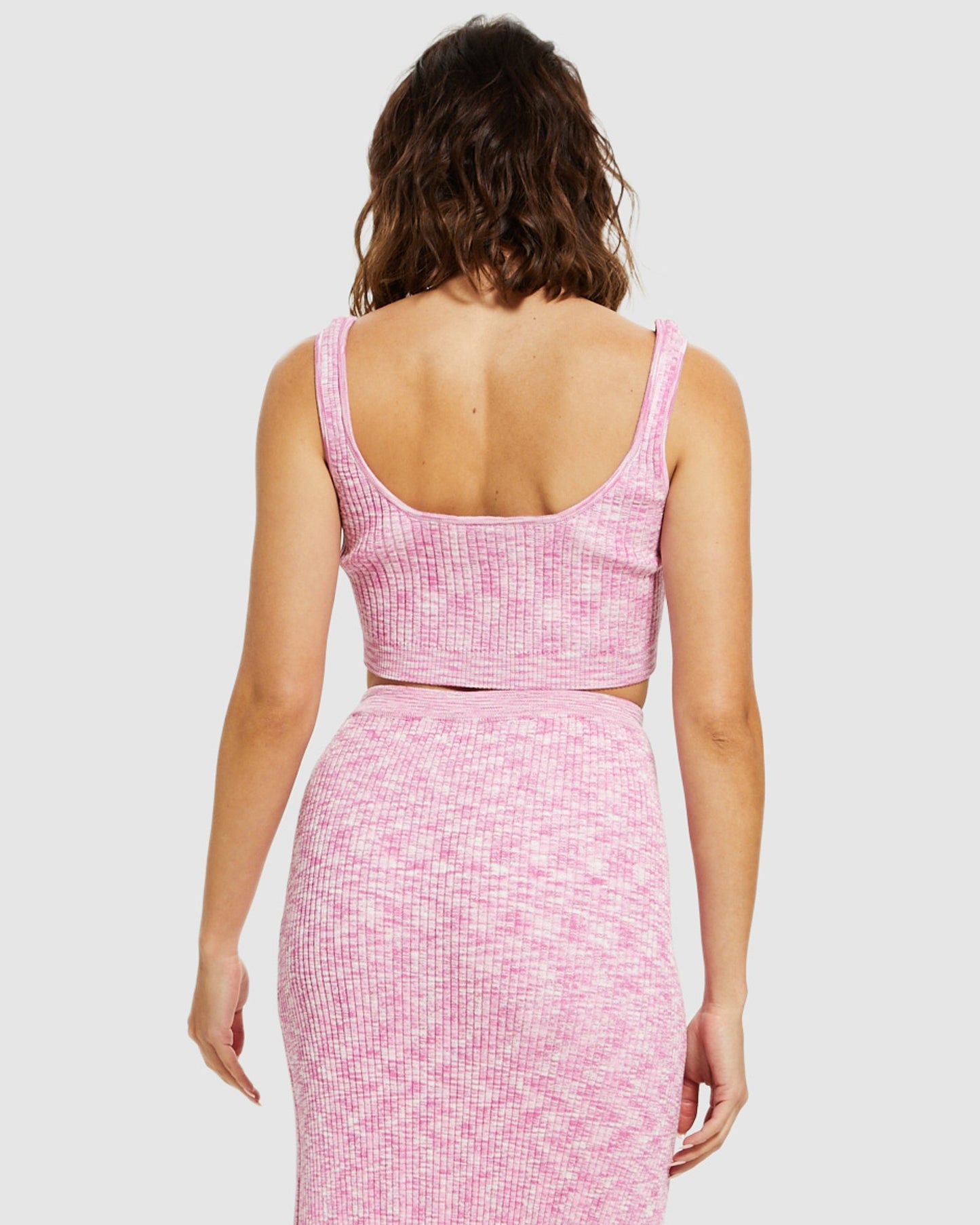 Zoey Space Dye Knit Crop Top