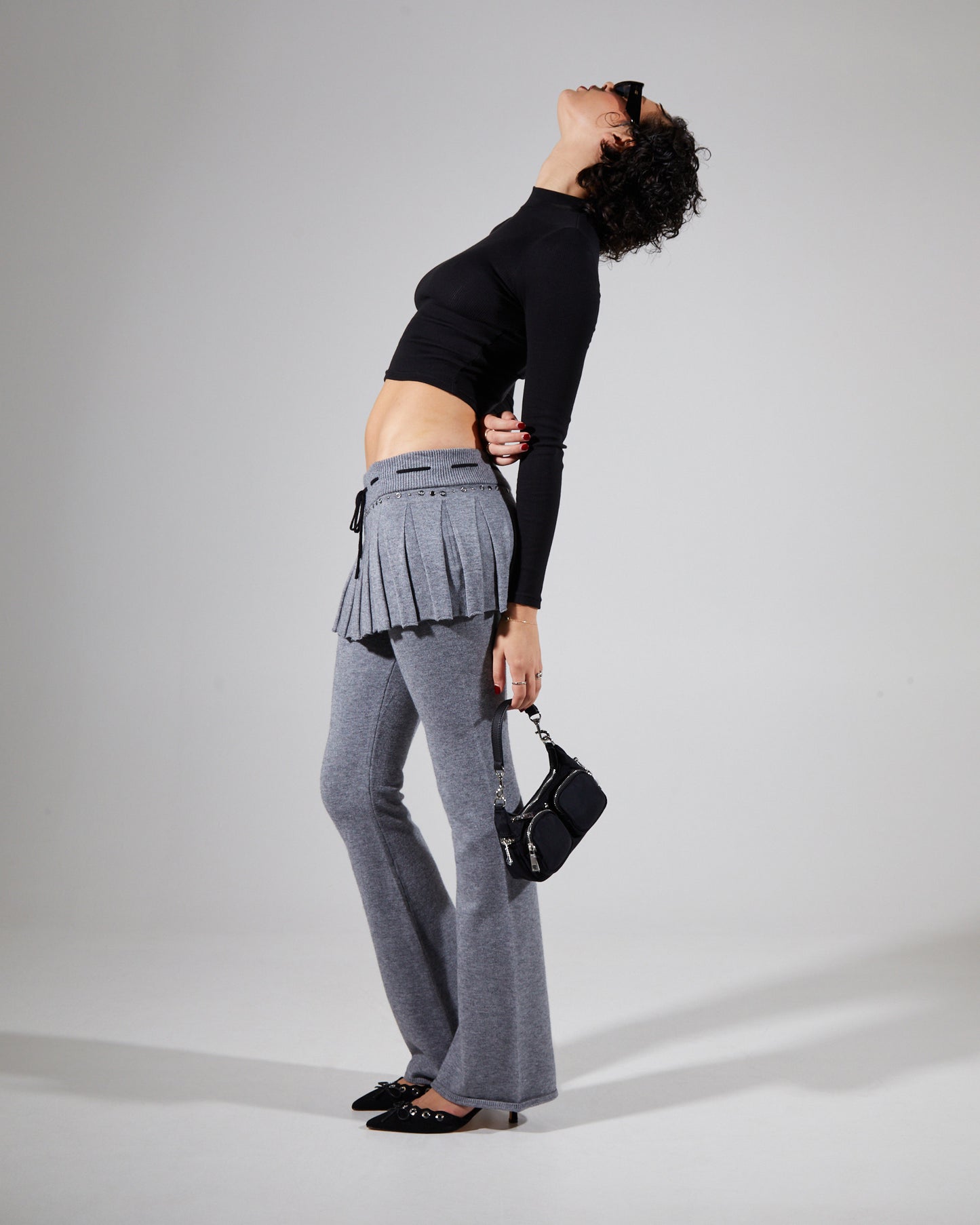 WFH Studded Skirt Trousers