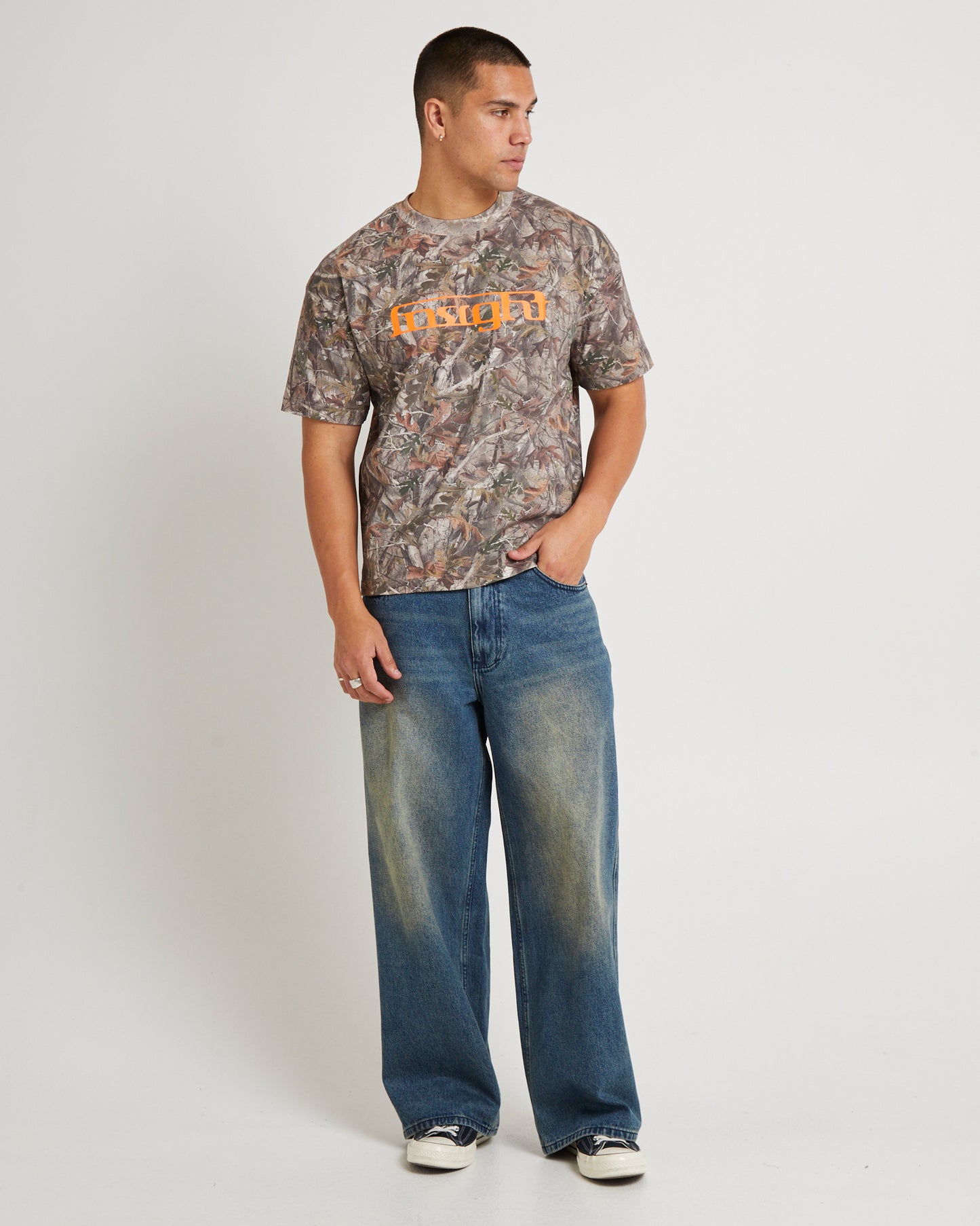 Admission Cropped Camo T-Shirt