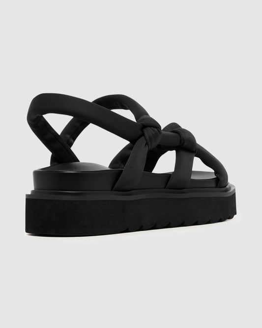 Vibez Flatform Sandals BLACK