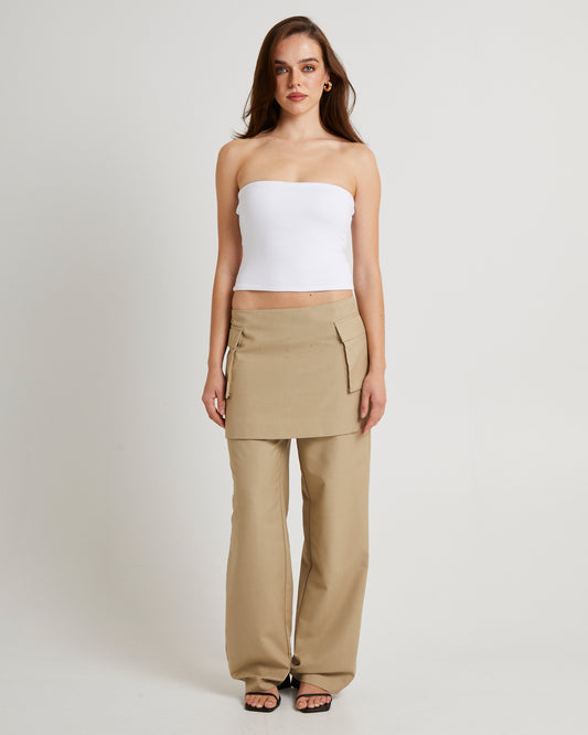 Sloane Tailored Mid-Rise Pant KELP
