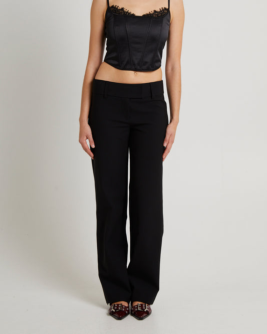 Jaylee Low Rise Pants BLACK