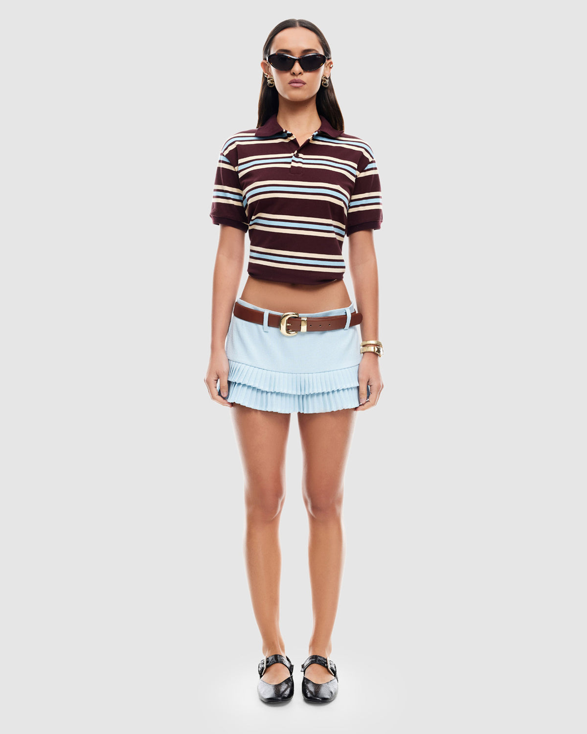 Double Ruffle Mini Skort