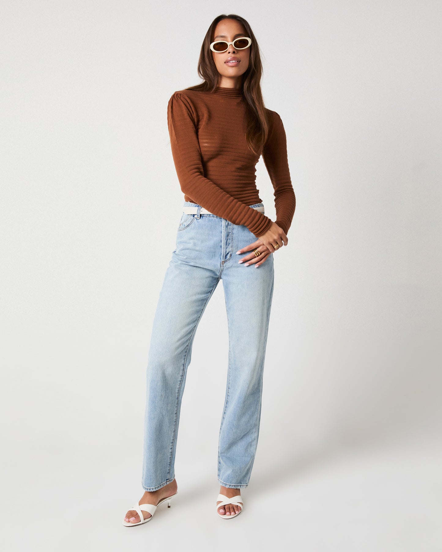 90s Relaxed Jeans Faded Blue