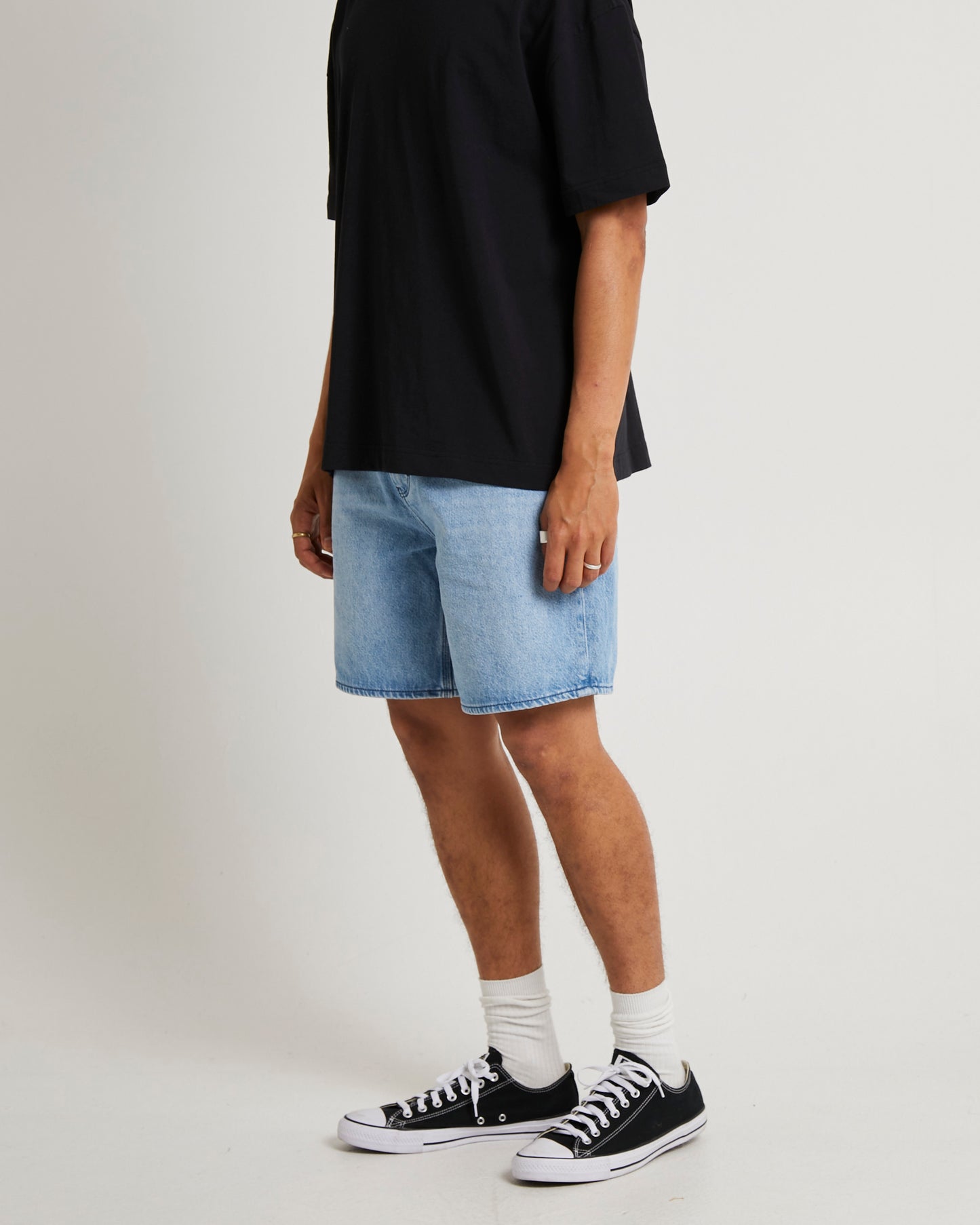 L-Four Baggy Denim Shorts