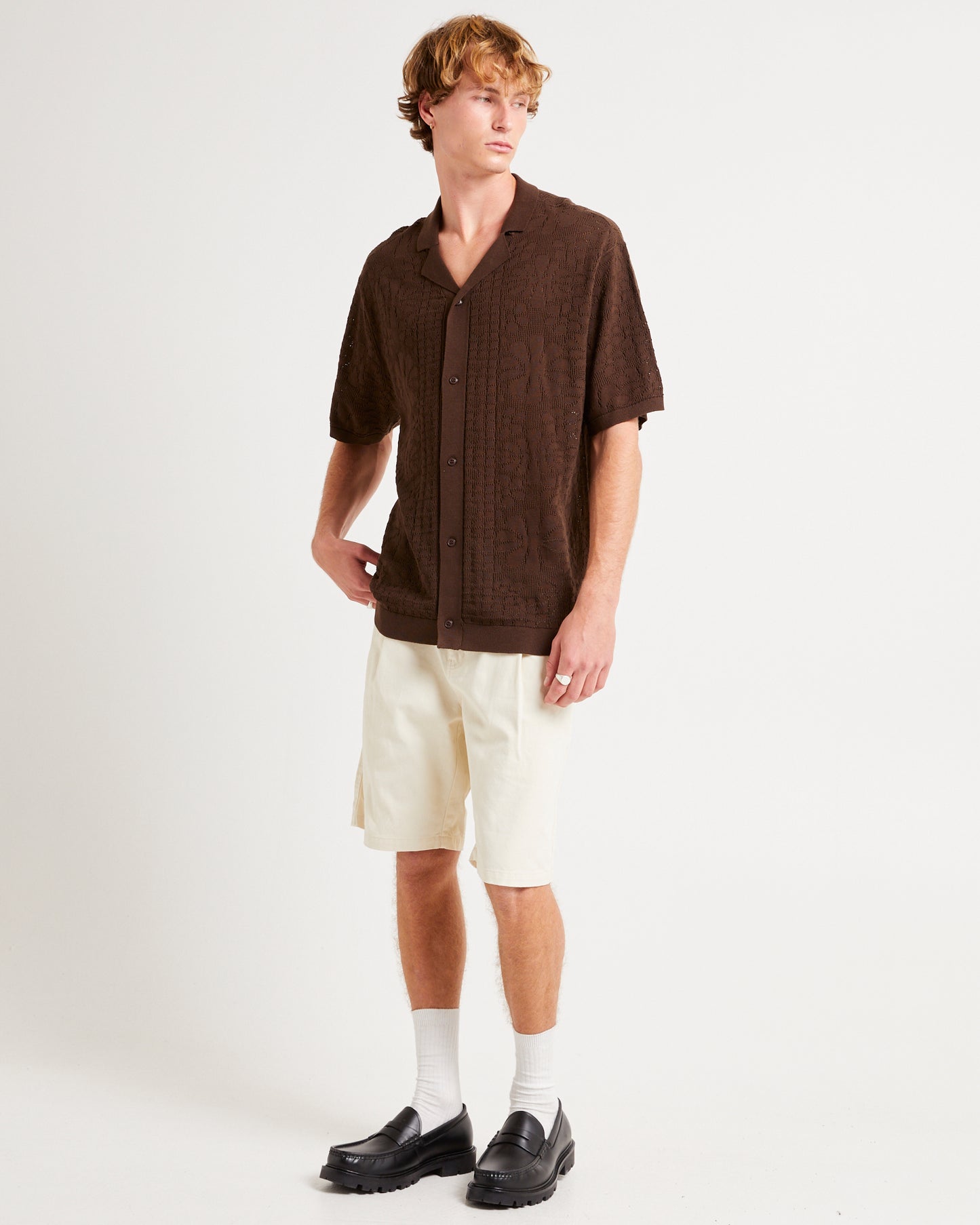 Bronson Knitted Short Sleeve Resort Shirt