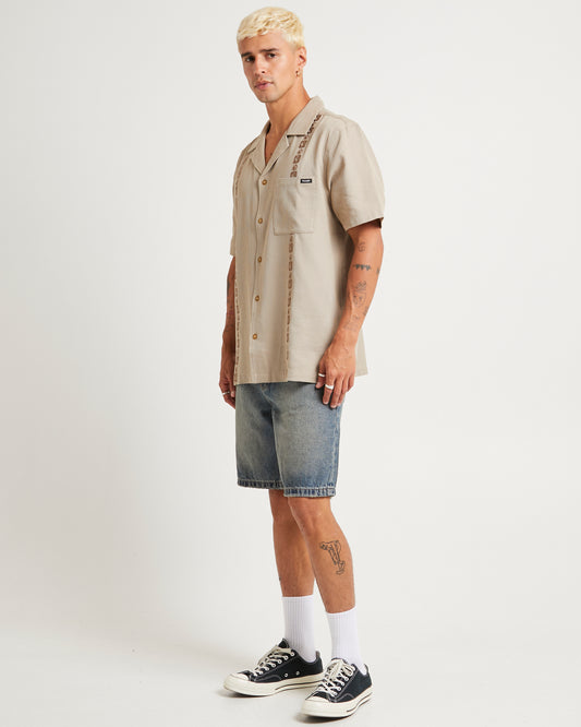 Resort Waffle Shirt YINYANG SAND
