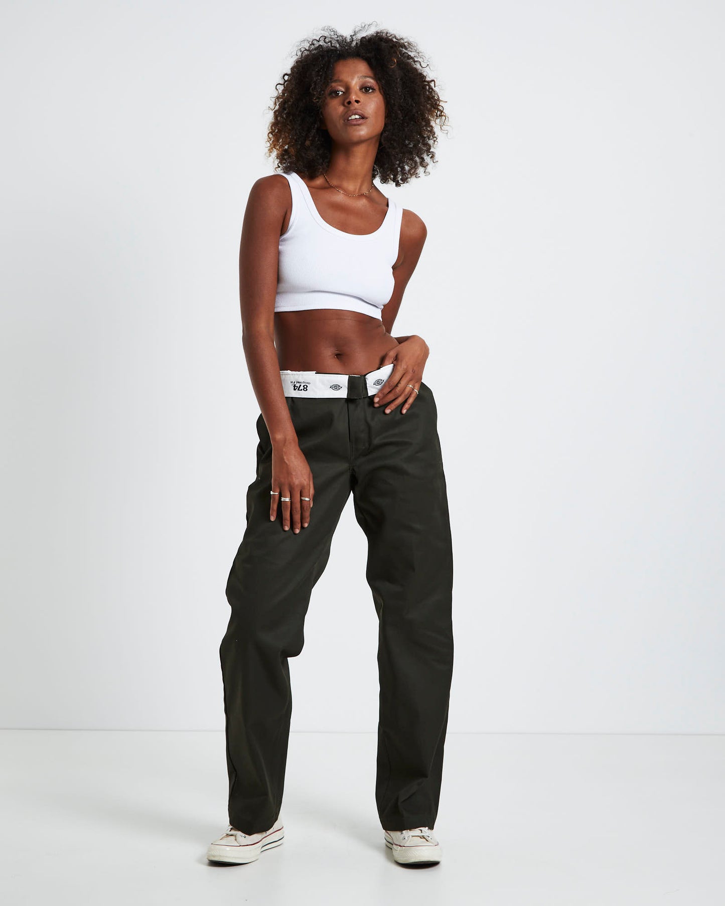 874 Original Fit Pants Pants Olive Green