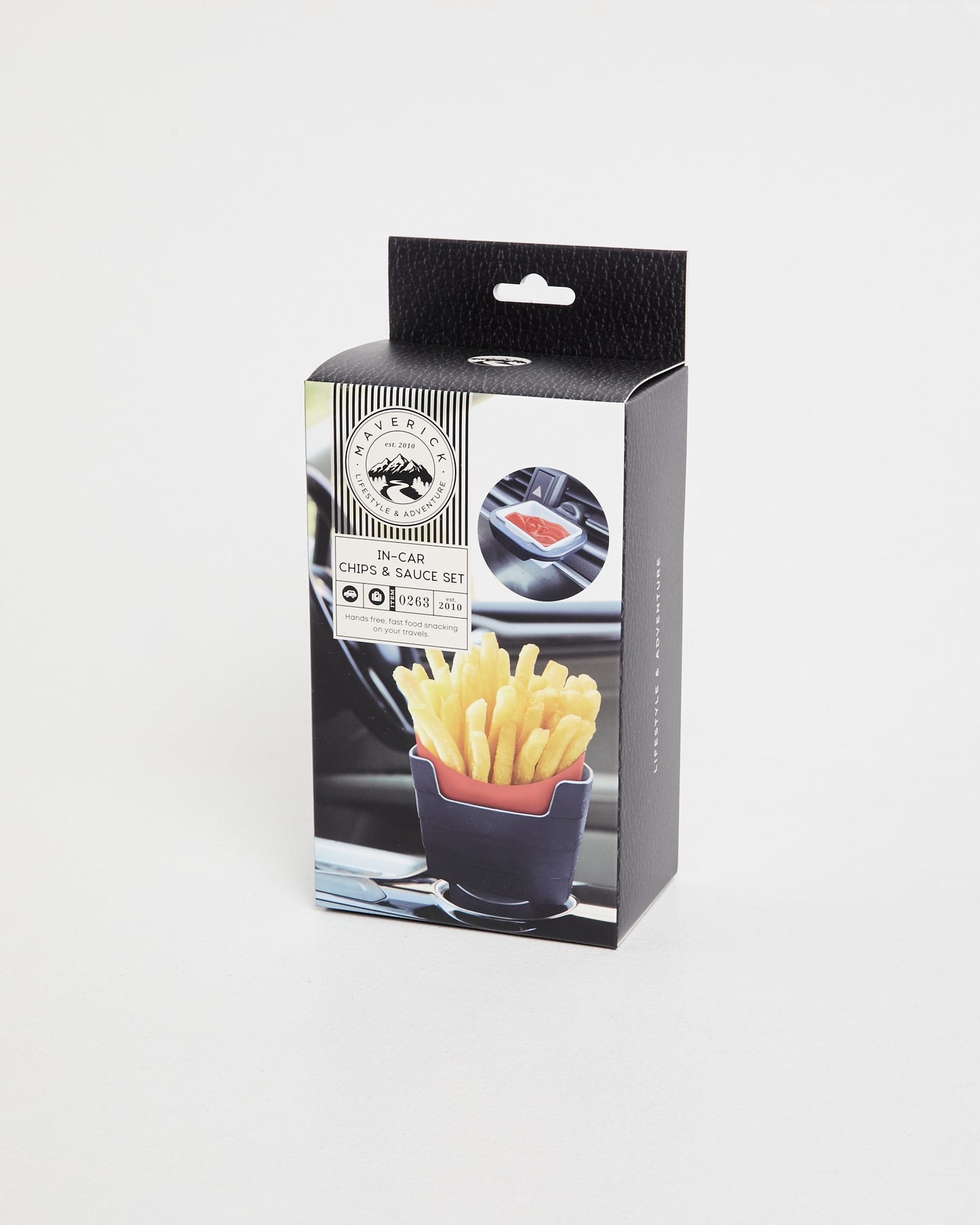 Chips and Sauce In Car Holder Set
