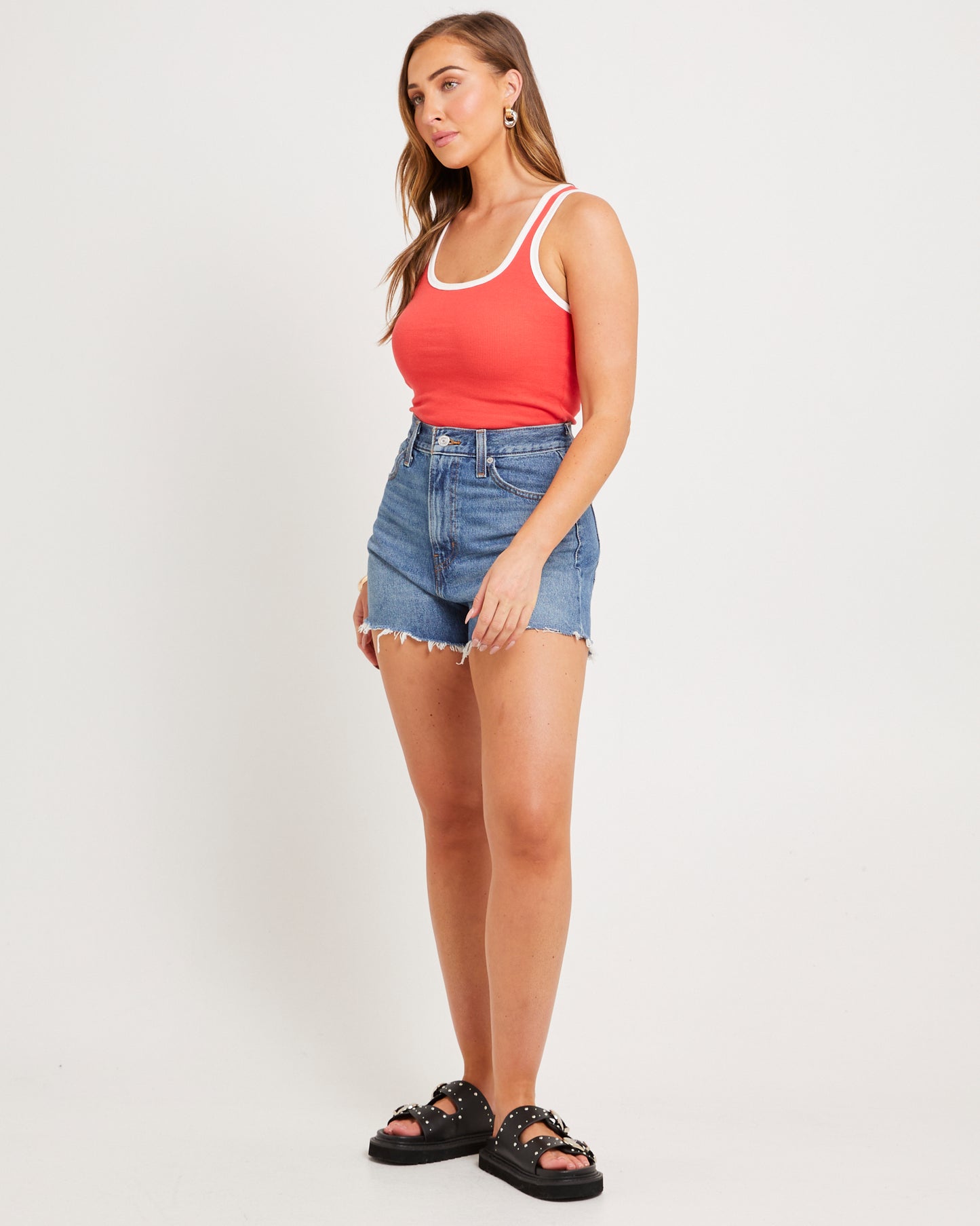 High-Waisted Mom Denim Shorts