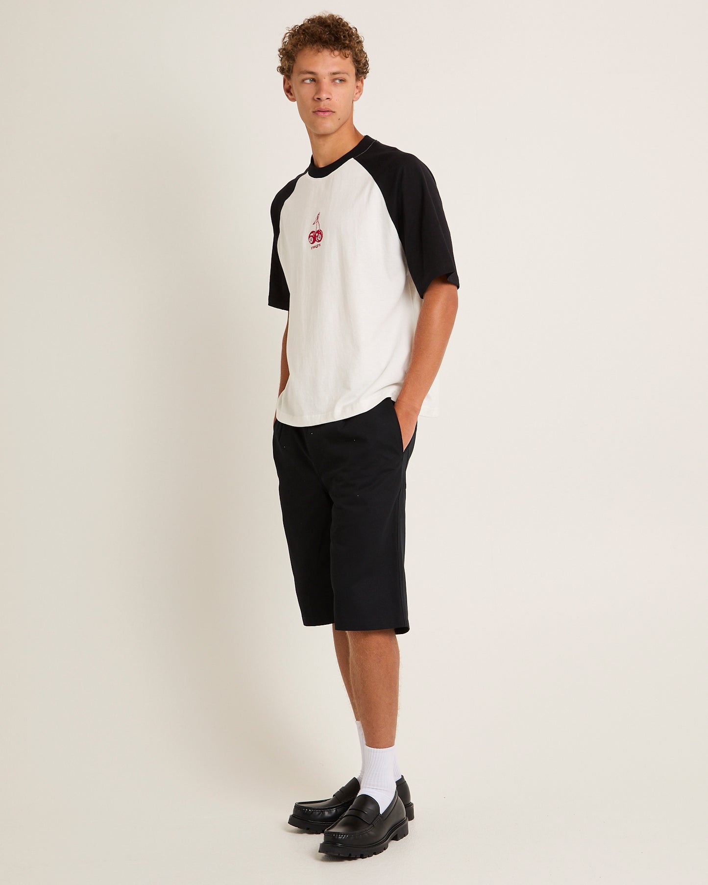 Cherries Raglan Cropped T-Shirt