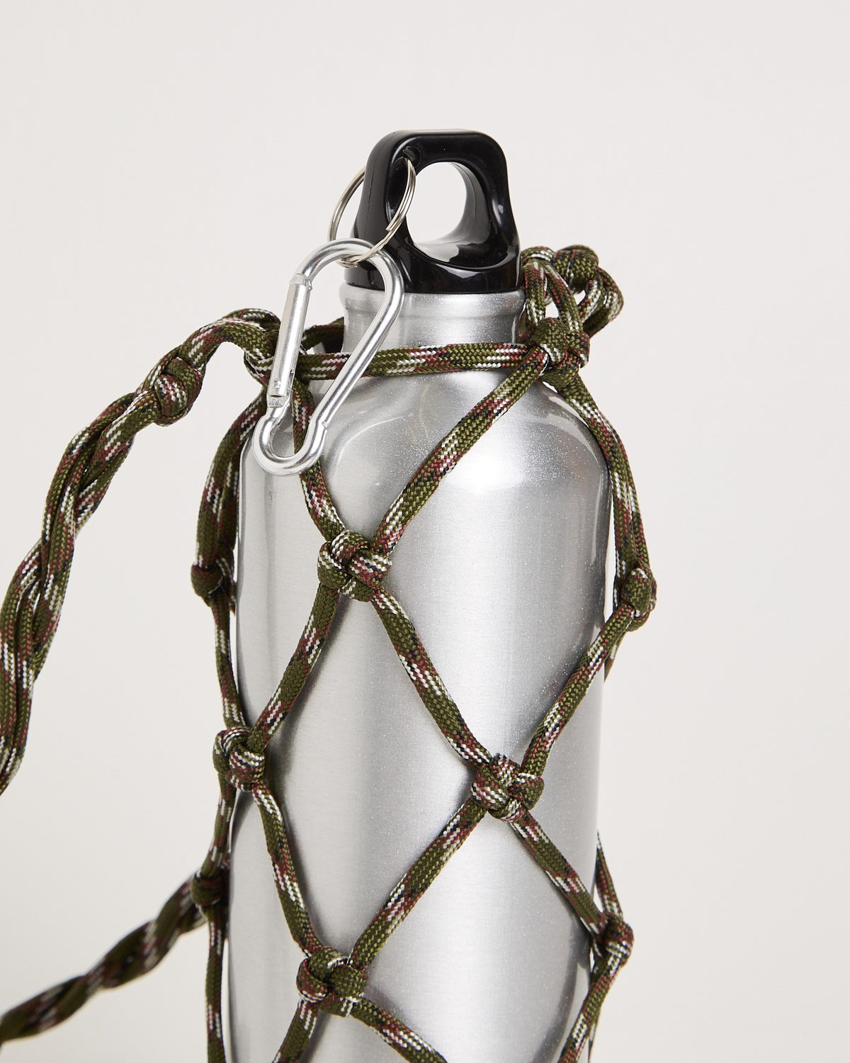 Knitted Bottle Sling GREEN