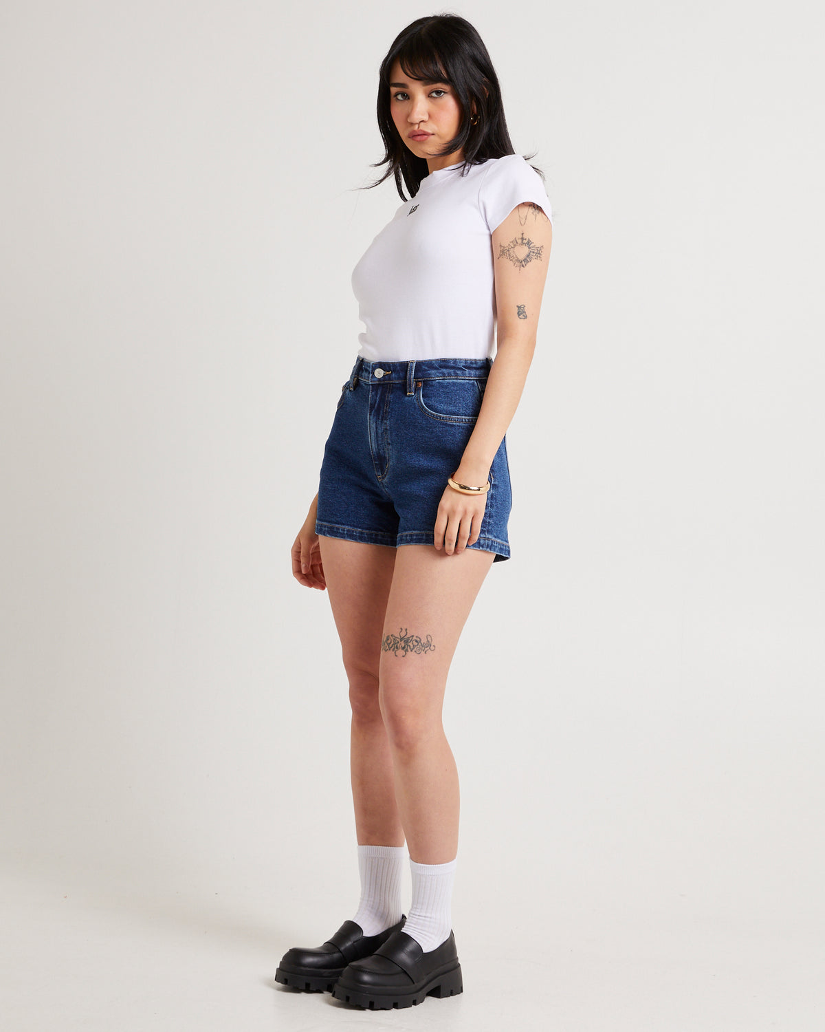 High Relaxed Denim Shorts INDIGO DREAM