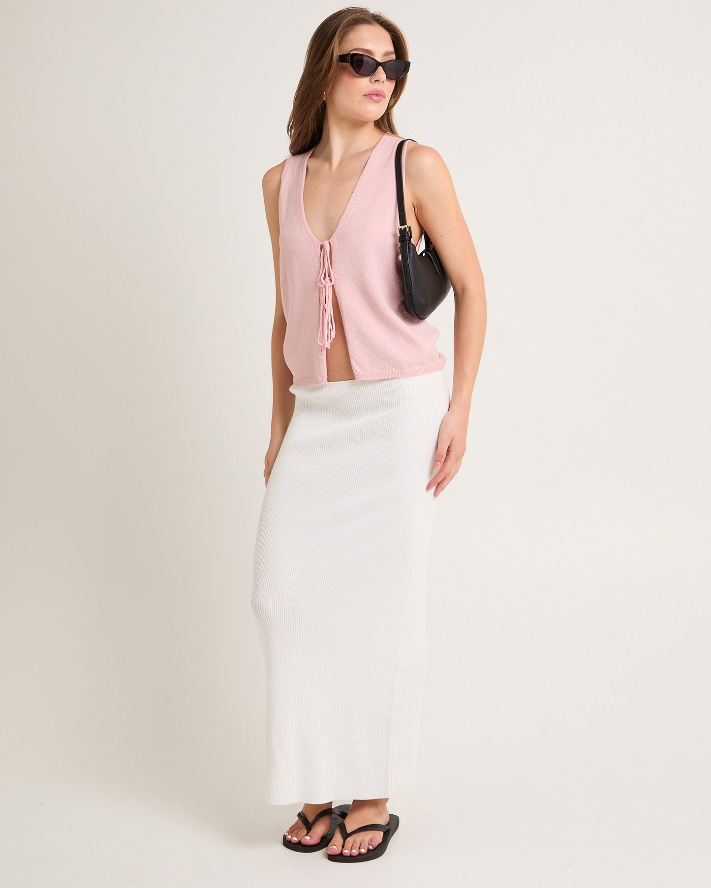 Libby Tie Front Knit Top