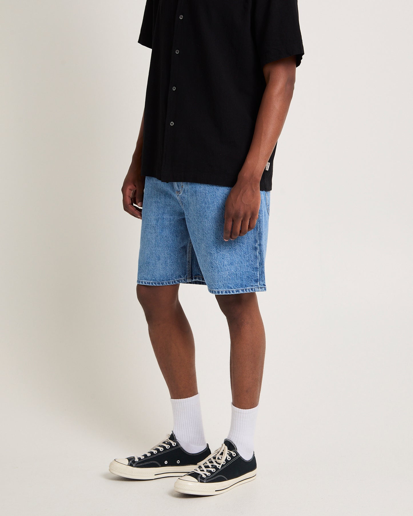 L-Four Baggy Denim Shorts