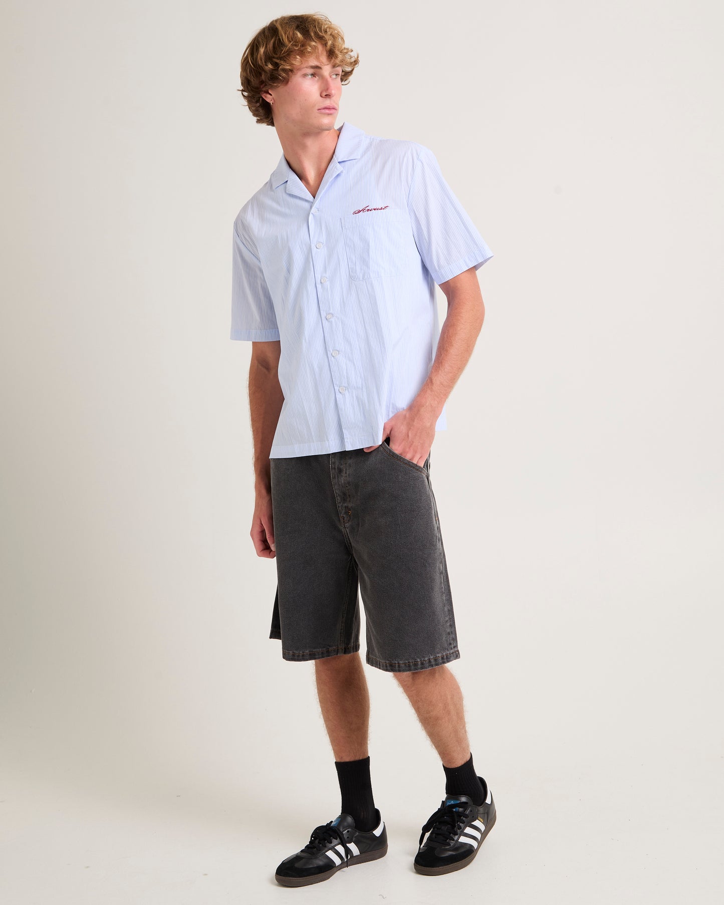 Box Striped Short Sleeve Shirt