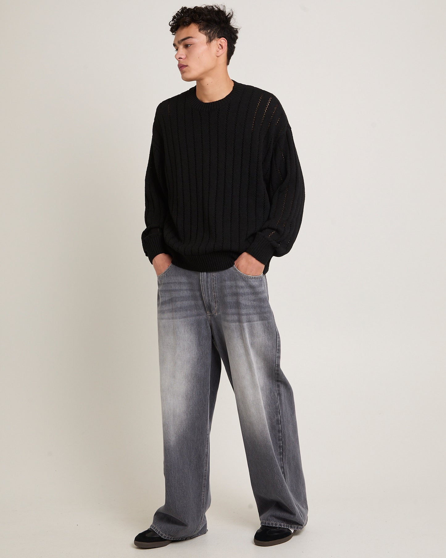 Manual Knit Crew Jumper