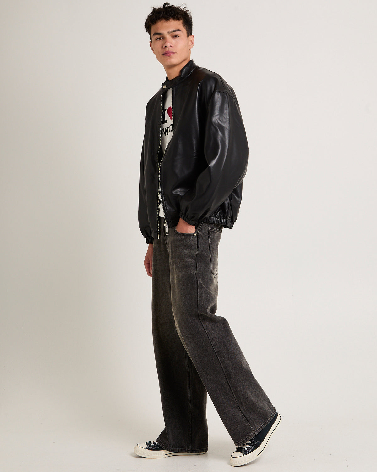 Moto Leather Jacket BLACK