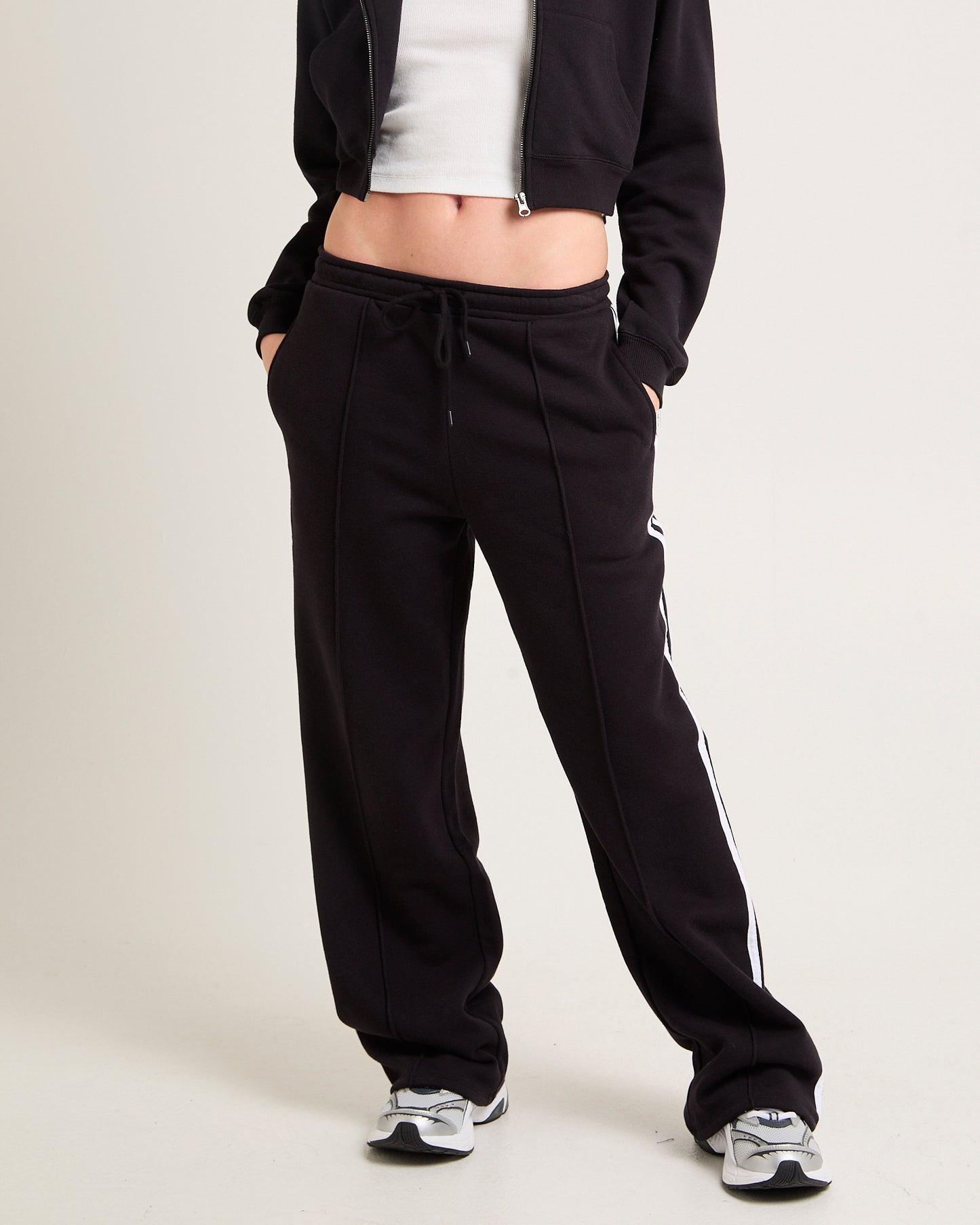 Subtitled Baggy Track Pants