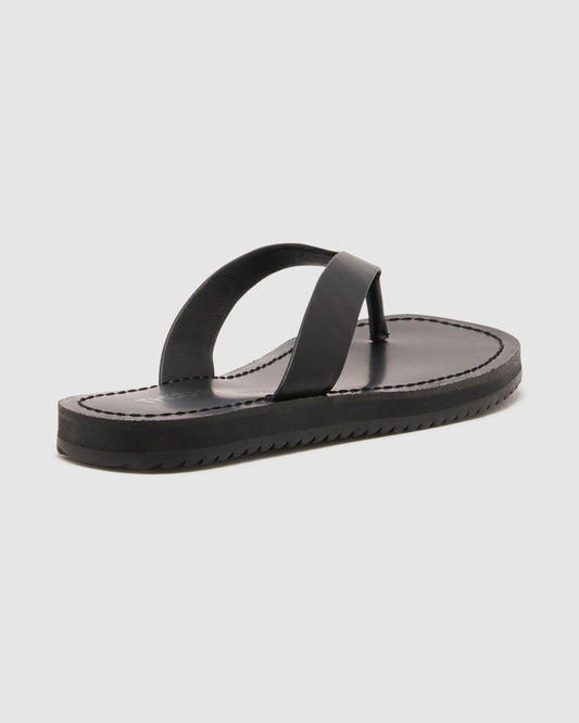 Undone Thong Sandals BLACK