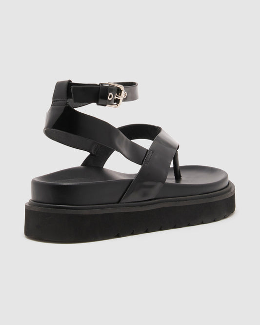 Visa Patent Sandals BLACK