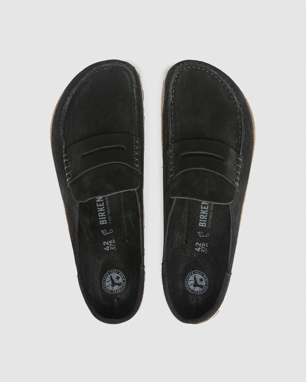 Naples Suede Leather Sandals BLACK