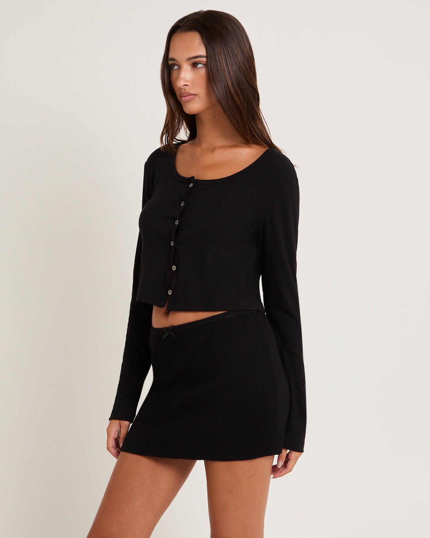 Soft Knit Rib Cardigan