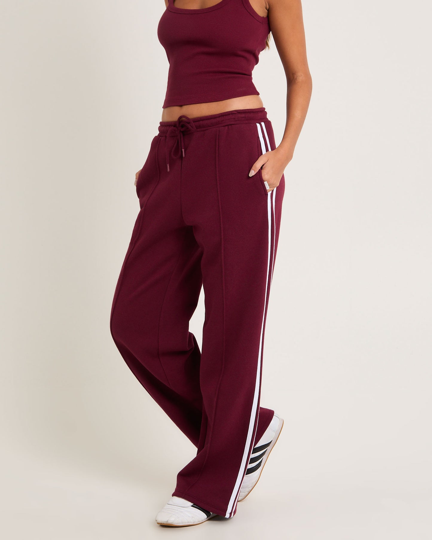 Subtitled Baggy Track Pants