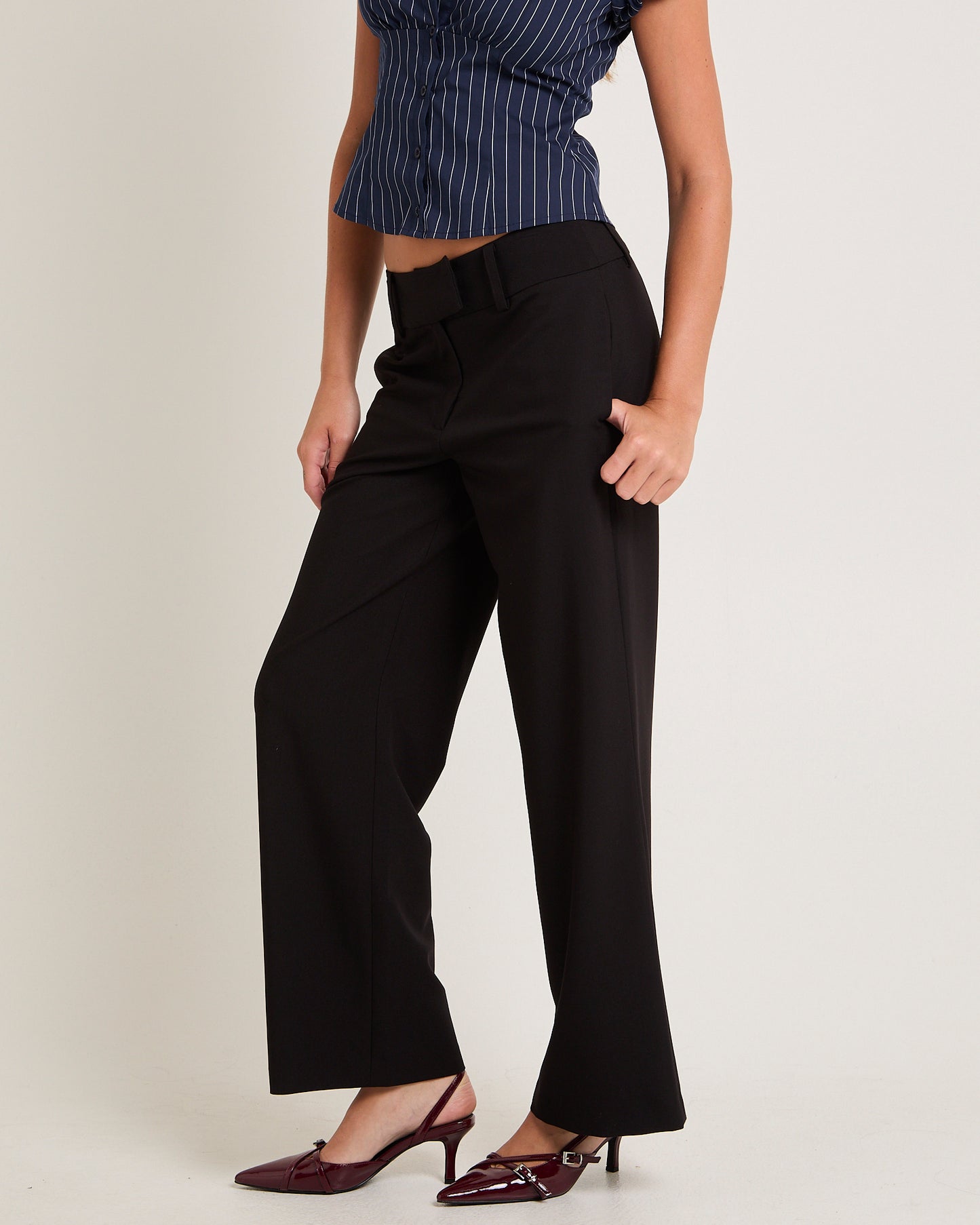 Lucia Baggy Low Rise Pants